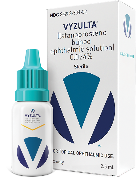 image of VYZULTA® bottle and packaging